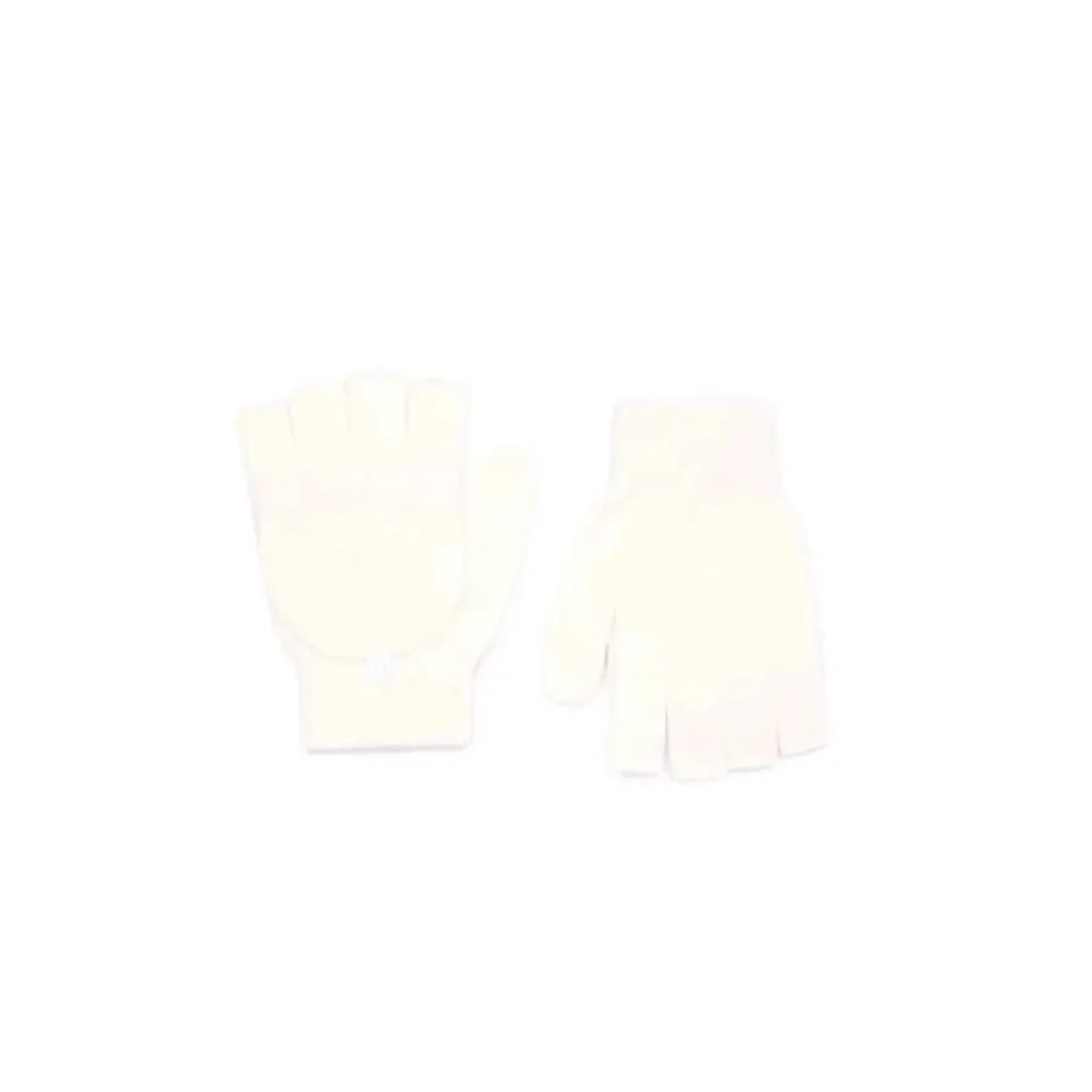 Time and Tru Women's Coordinate Beanie, One Size Fits Most, Red With White Glove
